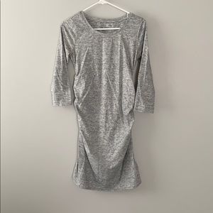 Grey maternity dress